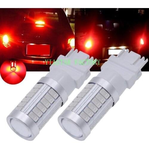 Yiastar 10-50-100 X3157 Red 5630 33SMD Strobe LED Bulbs Brake Stop Turn Signals Bulb Side Lamp