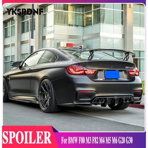 YKSRDNF For BMW F80 M3 F82 M4 M5 M6 spoiler Vorsteiner style Track GT ABS color Rear Trunk Lip Wing for M2 M1M5 G20 G30 2014UP