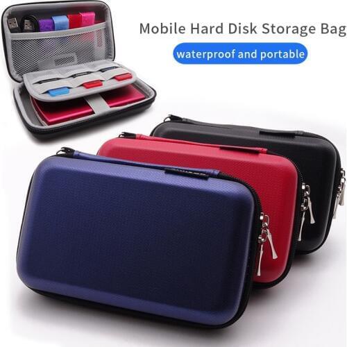 Protective 2.5" HDD Hard Disk Cases Hard Shell Power Bank For Seagate Samsung WD Electronics Accessories Carrying Storage Bag