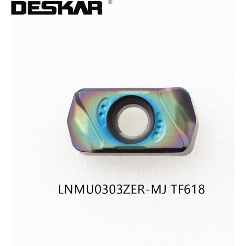 10PCS DESKAR LNMU0303ZER-MJ TF618 Hardened Steel CNC Lathe Cutter Cutting Tool Parts Turning Tools Blades