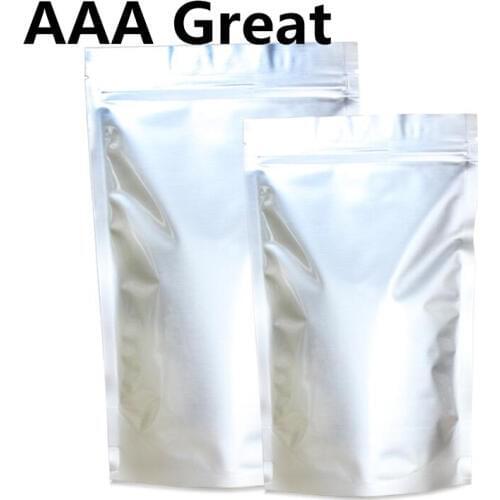 100Pcs/Lot Zip Lock Bag Stand Up Gift Dried Food Tea Packaging Pouches Zipper Self Sealing Party Gift Bag Silver Aluminum Foil