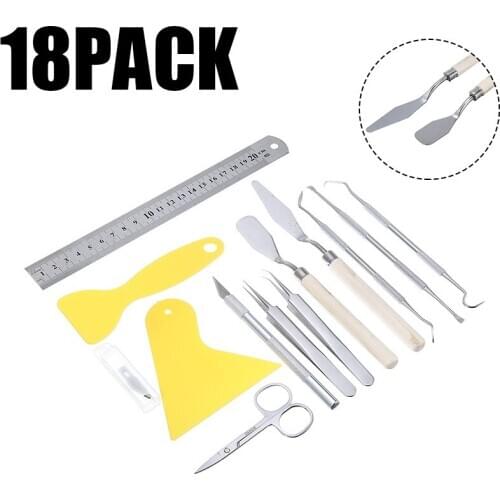 18Pcs Vinyl Weeding Tools Set Basic Craft Weeding Kit For Cricut Silhouettes Cameos Lettering Home School Scrapbooking Supplies