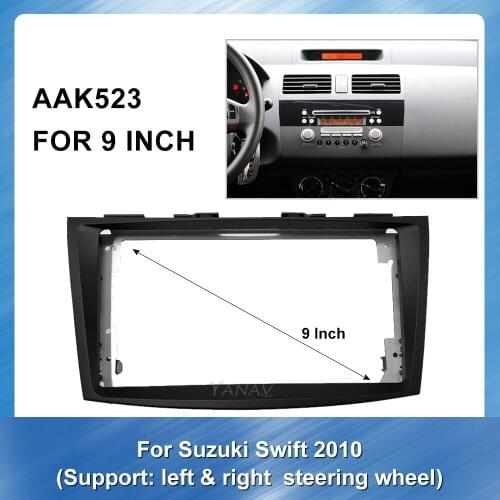 2 Din Car Stereo Radio Plate Frame Panel for-Suzuki Swift 2010 Car GPS Navigation Mounting Dash Installation Frame Fascia Panel