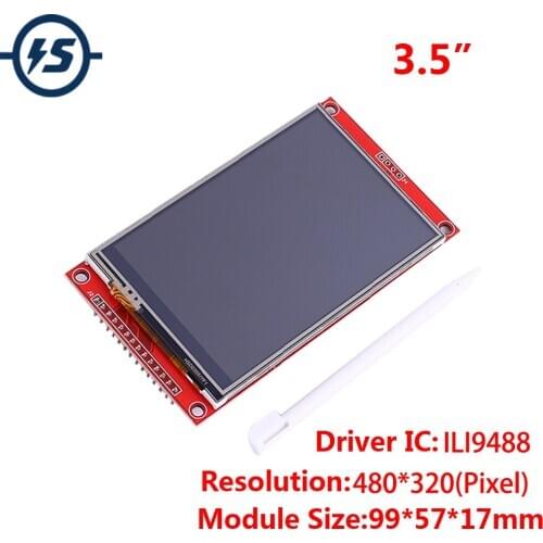 3.5 Inch SPI 480x320 RGB TFT Touch LCD Display Module ILI9488 Driver 480*320 3.3V/5V IPS LCD with SD Card Socket