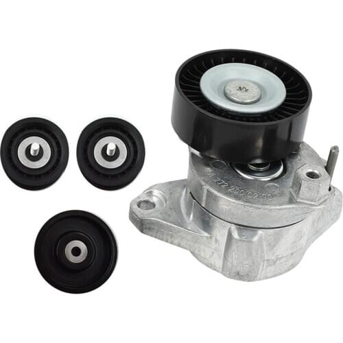 4Pcs Belt Tensioner with Pulley + Idler Pulley for Mercedes C300 C350 E350 ML350 2722000270