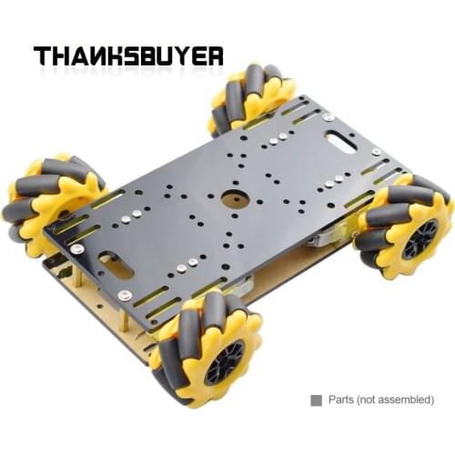 TZT Mecanum Wheel Car Smart Omni Robot Car Chassis Kit Robotic 4WD Platform With Motors For Arduino Education