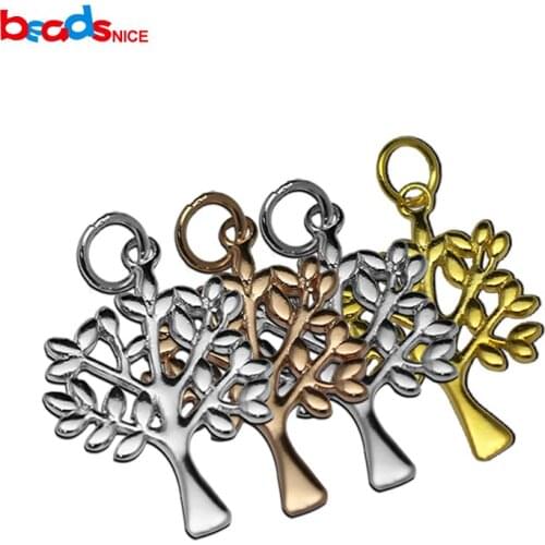 Beadsnice ID28434 925 sterling silver jewelry tree of life charm for bracelet design