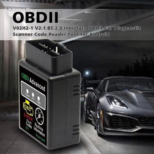 OBD2 HH OBD ELM327 V2.1 Bluetooth OBD2 OBDII CAN BUS Check Engine Car Auto Diagnostic Scanner Tool Interface Adapter For Android