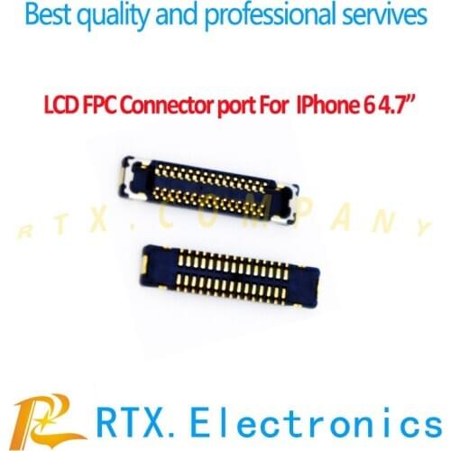 For IPhone 6G Home Button Volume Power Rear Camera Front Camera Sim Reader Charger LCD Touch Screen FPC Connector Kit 10pcs/lot