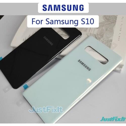For SAMSUNG Galaxy S10 Back Battery Cover Door Rear Glass Housing Case Replace Battery Cover
