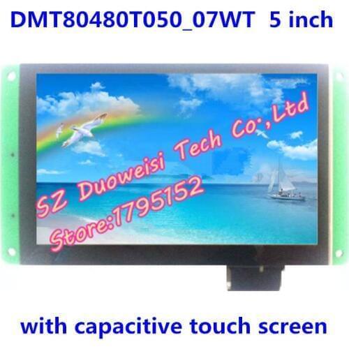 DMT80480T050_07WT 5" Serial touch screen Industrial capacitive screen voice screen Applications LCD MODULE DMT80480T050
