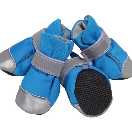 Breathable Waterproof Pet Dog Cat Shoes Summer Soft Bottom Puppy Socks Reflective Anti-Slip Rain Pet Boots Paw Protecters