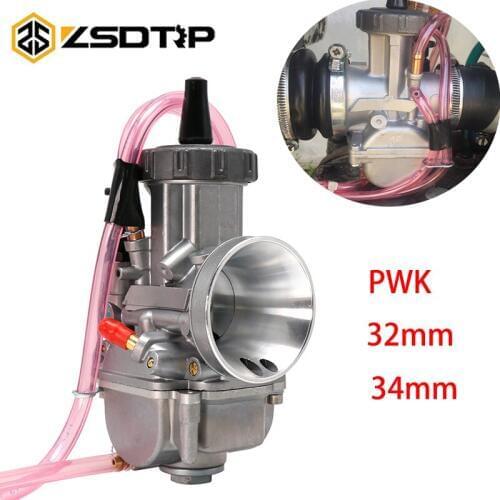 ZSDTRP Motorcycle Carburetor 21/24/26/28/30/32/34mm For Keihin PWK Carburador Fit on 4T Engine ATV Quad Go Kart Scooter