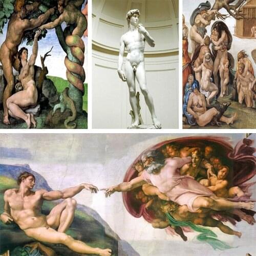 Great Renaissance Painter Michelangelo Series 5D DIY Diamond Painting Full Square/Round Diamond Embroidery Home Decor 20CMX30CM