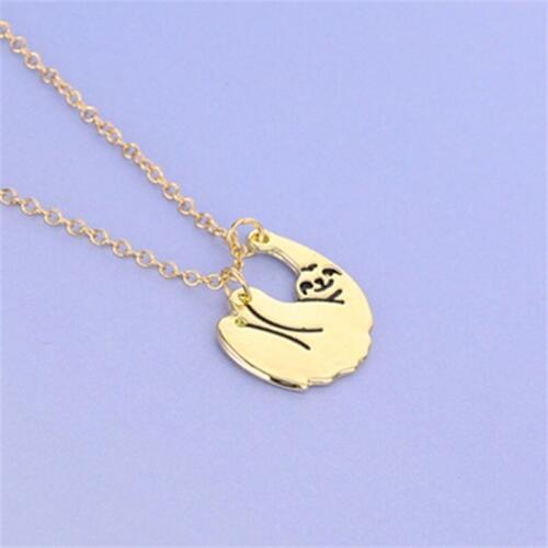 The sloth necklace is a delicate collarbone chain for mom and girlfriend