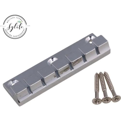 Metal Guitar Parts Chrome 6 Strings Guitar Bridge for Electric Guitar