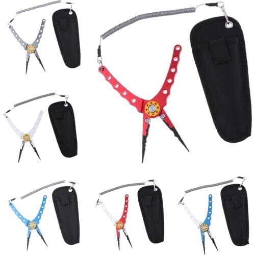 Multifunction Fishing Pliers Hook Remover Saltwater Freshwater Multitools Pliers Split Ring Opener Braid Wire Cutters