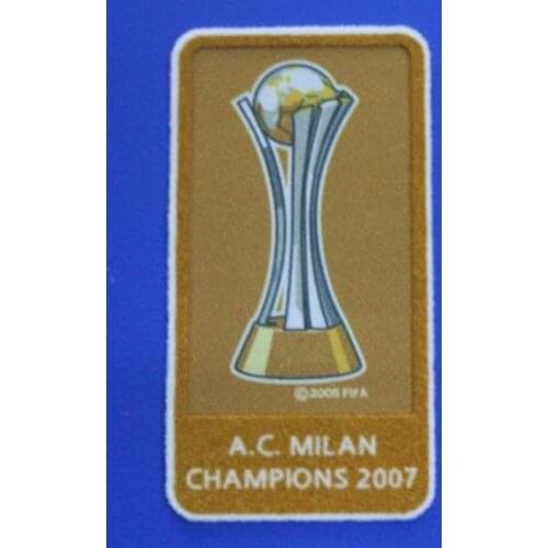 AC champions 2007 football Print patch,Soccer Hot stamping Patch Badges
