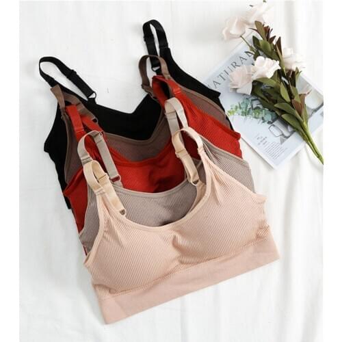 Underwear Women Gather No Steel Ring Lingerie Bra Tube Top Wrapped Chest Beauty Back Actival Cotton Breathable Thin Section