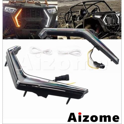 UTV Front Signature Lights 12V 2.64W RZR Turn Signal LED Lamps for Poalris RZR XP 1000 TURBO 4 1000 TURBO RZR Turbo S 2018-2021