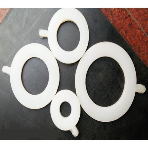 LOT2 Fit 1/2" To 8" Weld on Slip Flange Silicone Sealing Flat Ring Gasket Washer 200 degree C