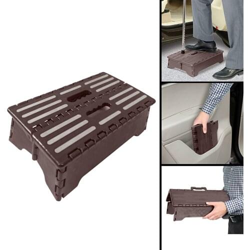 Portable Plastic Folding Step Up Stool Car Height Elder Adult Kid Child get on car Small bench Portable Folding Step Step Cuts