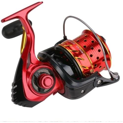 Fishing Reel 12000 10000 8000 Metail Line Cup 15KG Max Drag Long Shot Saltwater Spinning Reel Coil 12+1BB Carp Molinete Pesca