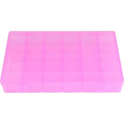 Storage Box Made of Plastic, with 36 Compartments, Adjustable Compartments, for Jewelry, Pearls, Removable Dividers