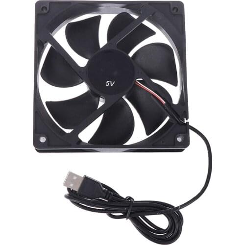 1Pc 5V USB Connector 120x120x25mm PC Computer Cooling Cooler Fan Heatsink