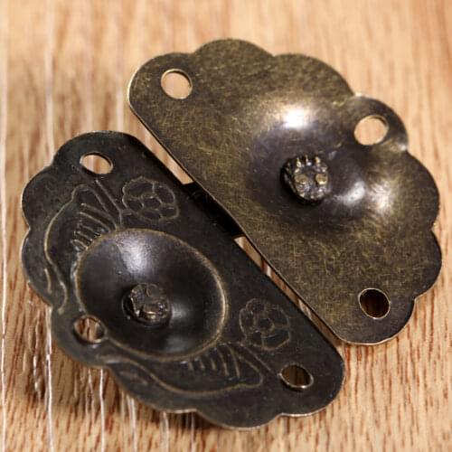 1pc Latch Hasp 44*34mm Wooden Jewelry Box Case Lock Pad Chest Lock For Box Accessories