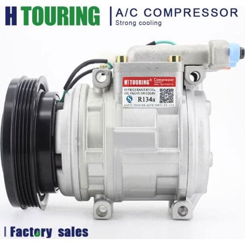10PA15C Auto AC A/C Air Condition Compressor 24V for Car Doosan DH220-5 DX255LC Dx225 Vehicles Excavator 2208-6013B 22086013B