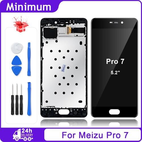 5.2" TFT For Meizu Pro 7 LCD Display Touch Screen Digitizer Assembly With Frame For Meizu Pro7 M792H M792Q