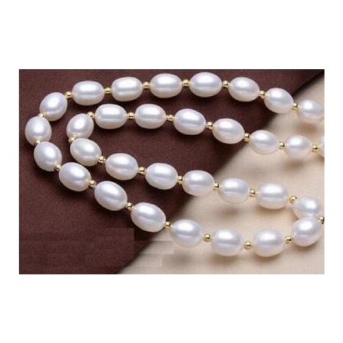 Noble jewelry Huge AAA 10-12mm south sea white Natural pearl necklace