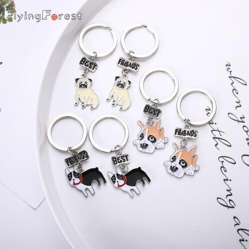 Keychains Mini Dog Pet Fashion Women Jewelry Car Keyring Cute Lovely Best Friend Gift Keychain Dog Lovers Jack Russell Terrier