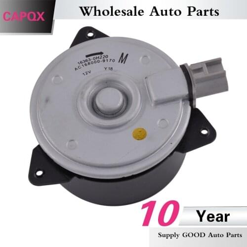 CAPQX Cooling Fan Motor Left side RADIATOR 168000-9170 16363-0H220 FOR TOYOTA RAV4 1AZFE 2009 2010 2011