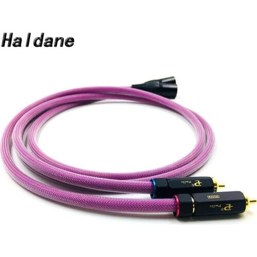 Haldane Pair HIFI-BR-109 2RCA Male to 2XLR Male Cable XLR Balanced Reference Interconnect Audio Cable with XLO HTP1 Cable