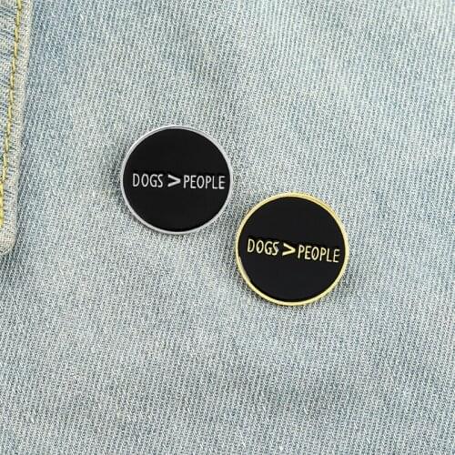 Creative Fun Letter Black Round Enamel Brooch Funny Language Alloy Pins Badge Clothes Accessories Punk Woman Jewelry Gift