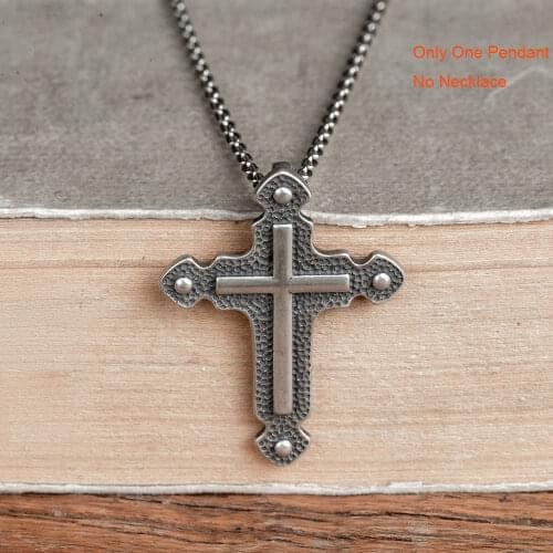 Cross Pendants Fashion Jewelry Retro Stylish Silver Pendants DIY Jewelry Accessory Thai Silver Wholesale Fashion Men Pendants