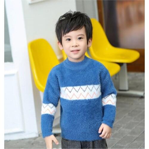 Cool Kids Sweaters Spring Winter Baby Boys Girls Warm Knitted Bottoming Thicken Teenag Childrens Clothes School High Quality