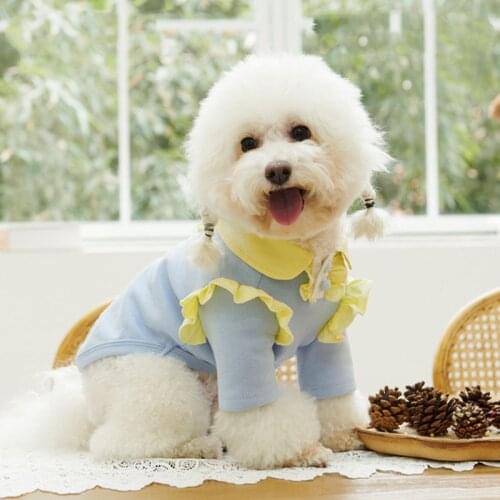 Summer Dog T-shirt Cat Puppy Clothes Cotton Dog Shirt Yorkshire Terrier Pomeranian maltese Bichon Schnauzer Pet Clothing Outfits