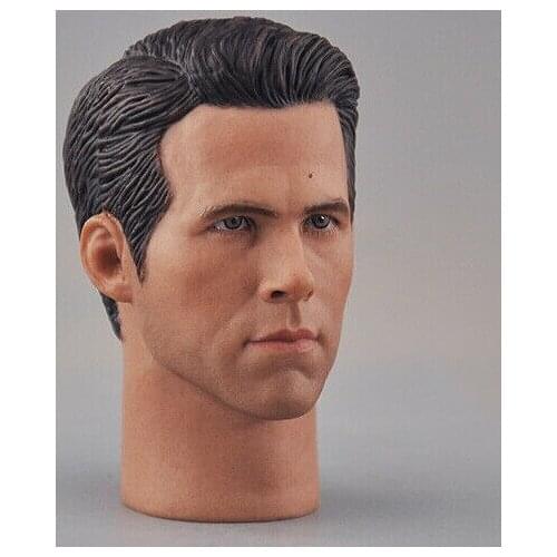 1/6 Scale Trendy Male Soldier Figure Head Sculpture Model for 12" Action Doll