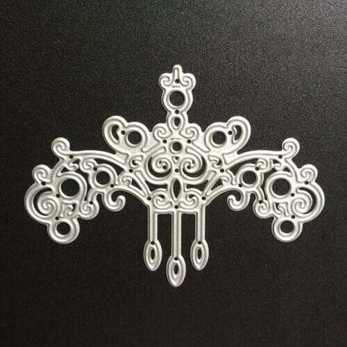 SCD027 Crystal Chandeliers Metal Cutting Dies For Scrapbooking Stencils DIY Album Cards Decoration Embossing Folder Die Cutter