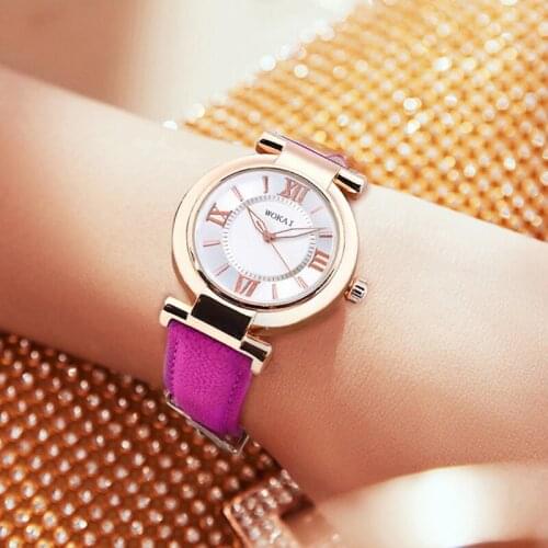 Fashionable casual quartz watch for ladies Contracted luxury style female belt watch women Students clock Matching bracelet