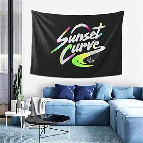 Sunset Curve Tapestries Wall Hanging for Living Room Bedroom Dorm Decor