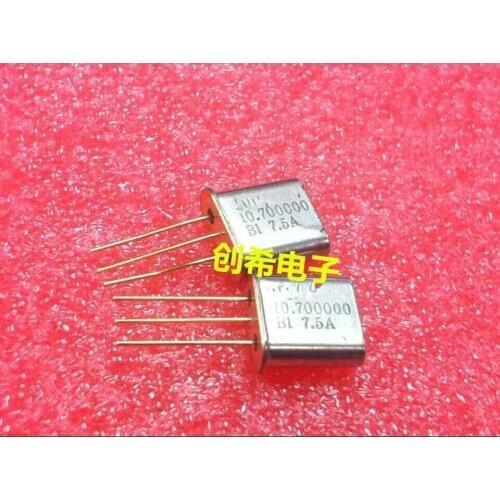 NEW 10PCS 20PCS 100PCS 10.7MHZ crystal filter 7.5A HC-49T 3dB + -3.75KHZ crystal 10.7M three feet