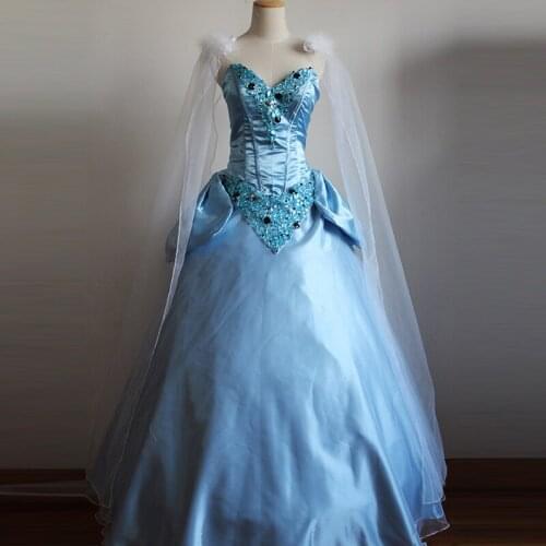 New Arrival Custom Made Cinderella Princess Costume Adult Costume Cosplay For Women Ladies Hallowmas Party