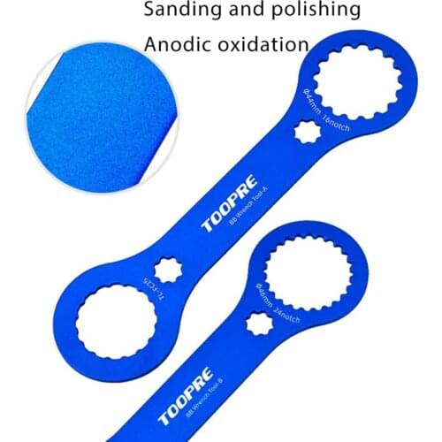 Disassembly Repair Tools Bicycle Bike Tooth Disc Aluminum Alloy Central Wrench Multi-Function Bottom Bracket Wrench Caliber Tool