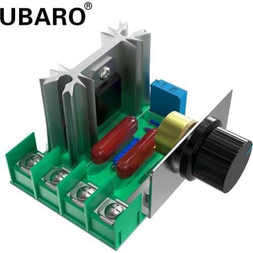 UBARO 2000W SCR Voltage Regulator Motor Speed Controller Dimming Dimmers Thermostat Electronic Voltage Regulator DIY Module