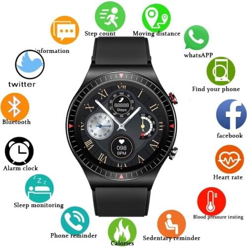 GEJIAN Smar twatch Men 4G Memory Music Player Bluetooth Call Full Touch Recording Fitness Bracelet Smart Watch For IOS Android