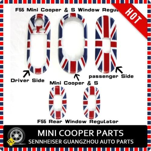 Brand New UV Protected Window regulators Driver Frame Classic Style For Mini Cooper F55 (5 Pcs/Set)